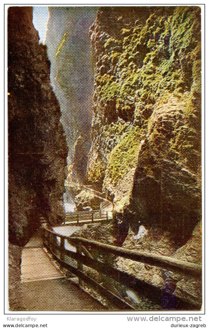 Liechtensteinklamm Old Vintage Unused Postcard Bb - St. Johann Im Pongau