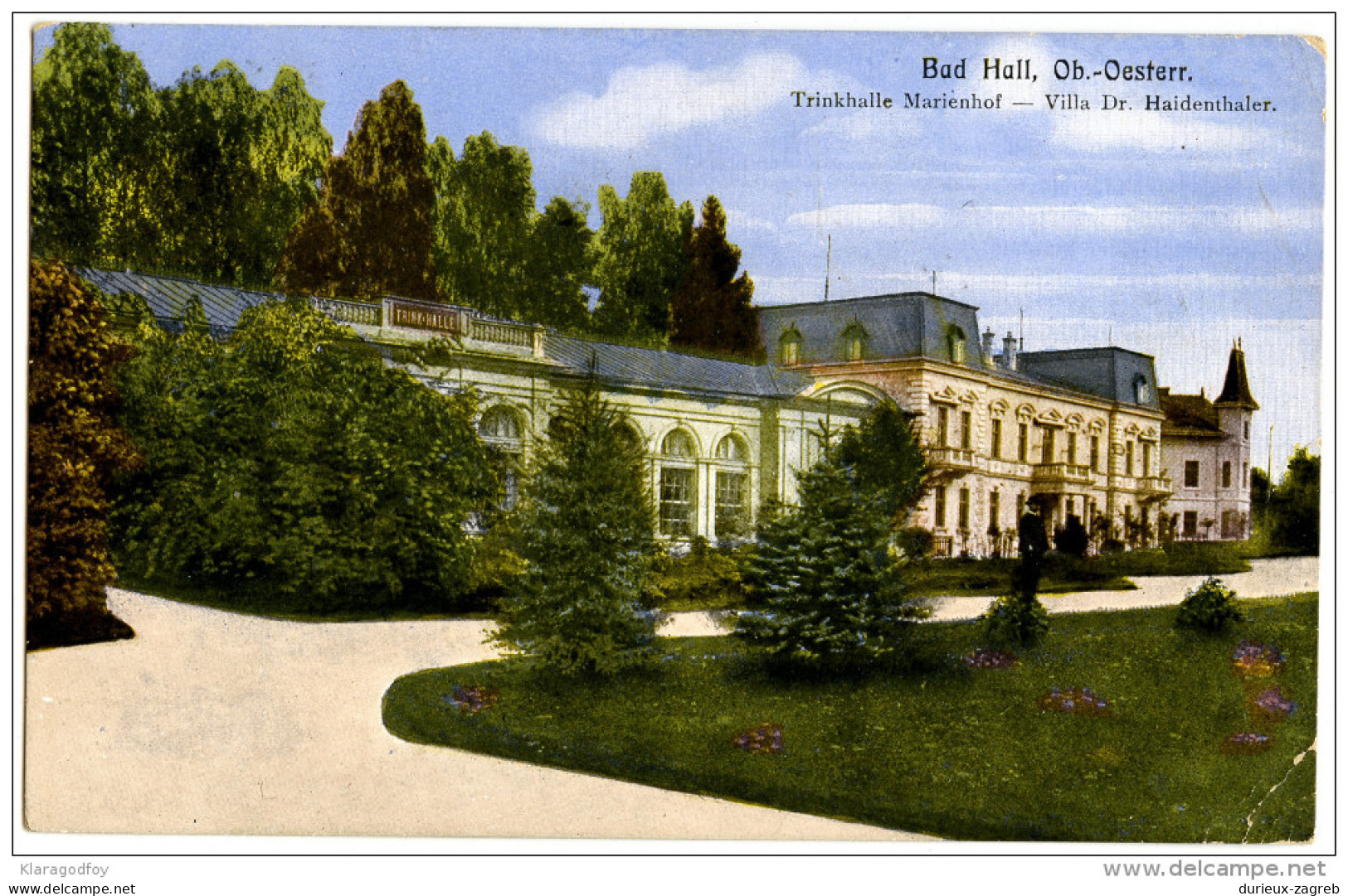 Bad Hall Old Postcard Travelled 1912 Bb - Bad Hall