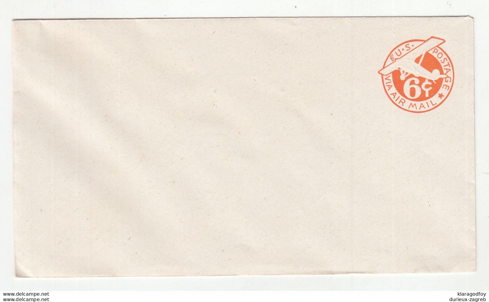 USA Postal Stationery Air Mail Letter Cover 6c Unused B210210 - 1941-60