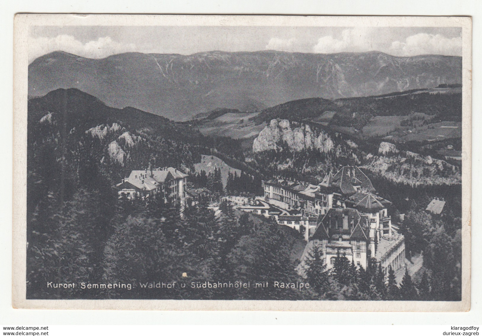 Semmering Old Postcard Travelled 1930 B181025 - Semmering