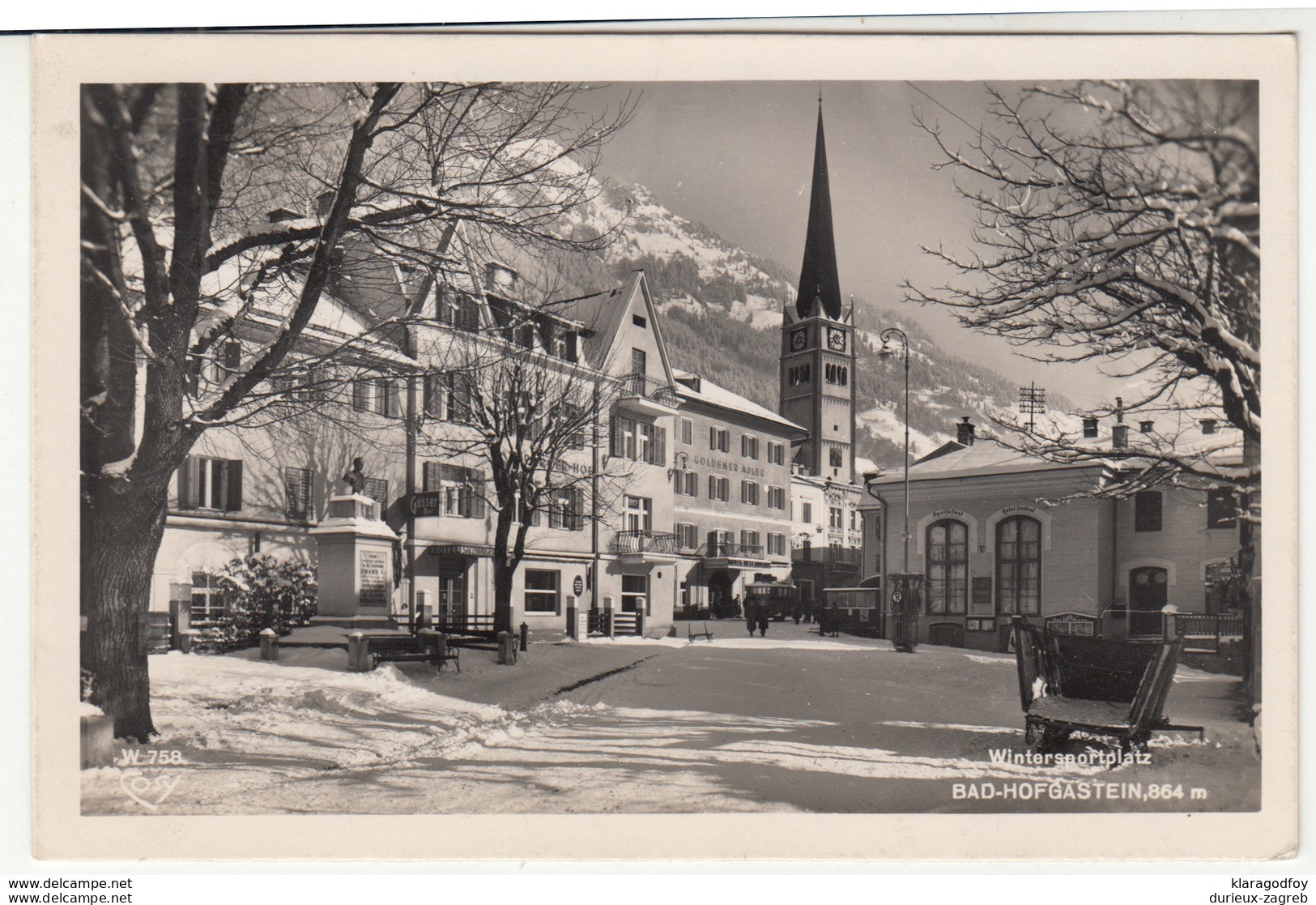 Bad Hofgastein Old Postcard Travelled 1952 B181025 - Bad Hofgastein