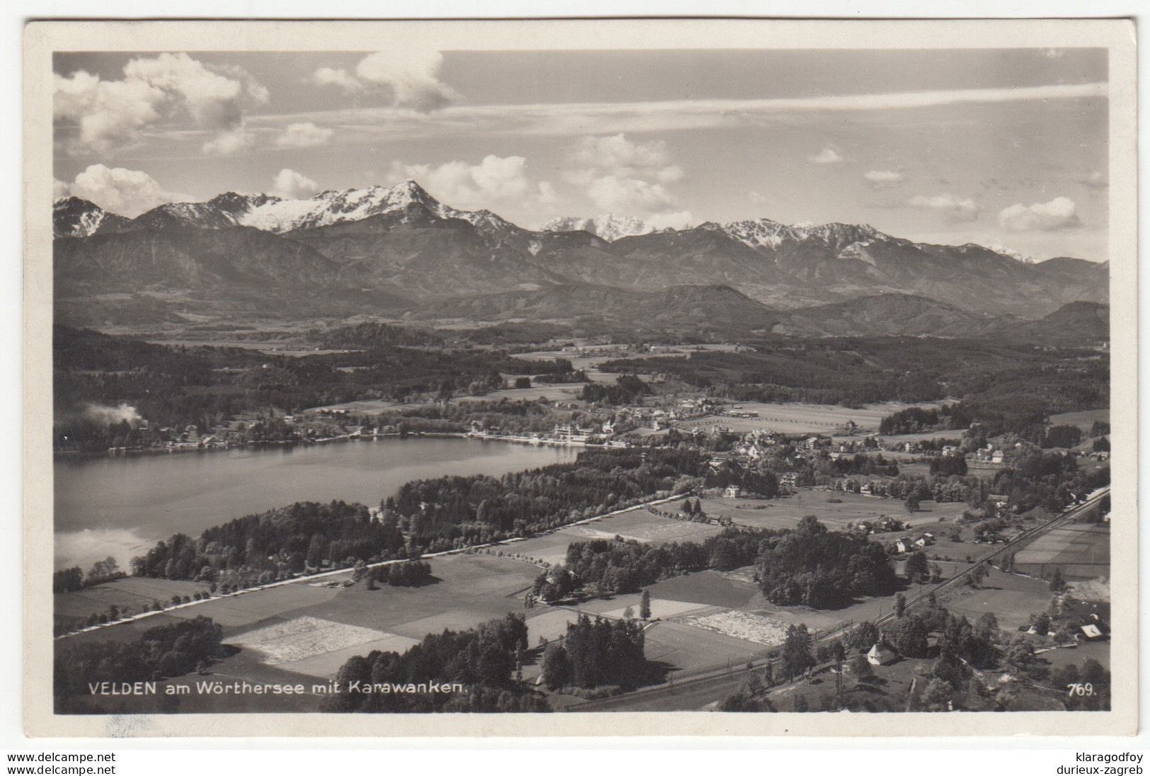 Velden Am Wörthersee Old Postcard Travelled 1928 B171130 - Velden