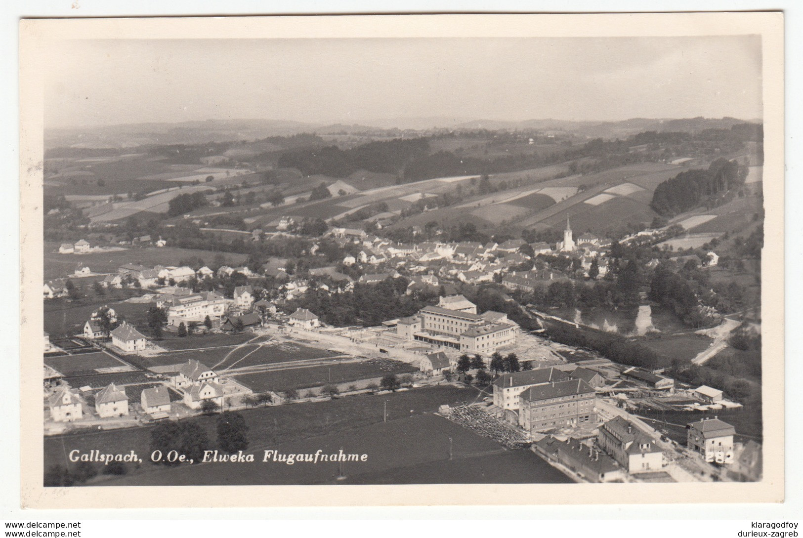 Gallspach, Institut Zeileis Old Postcard Travelled 1955 Gallspach Special Pmk B170830 - Gallspach