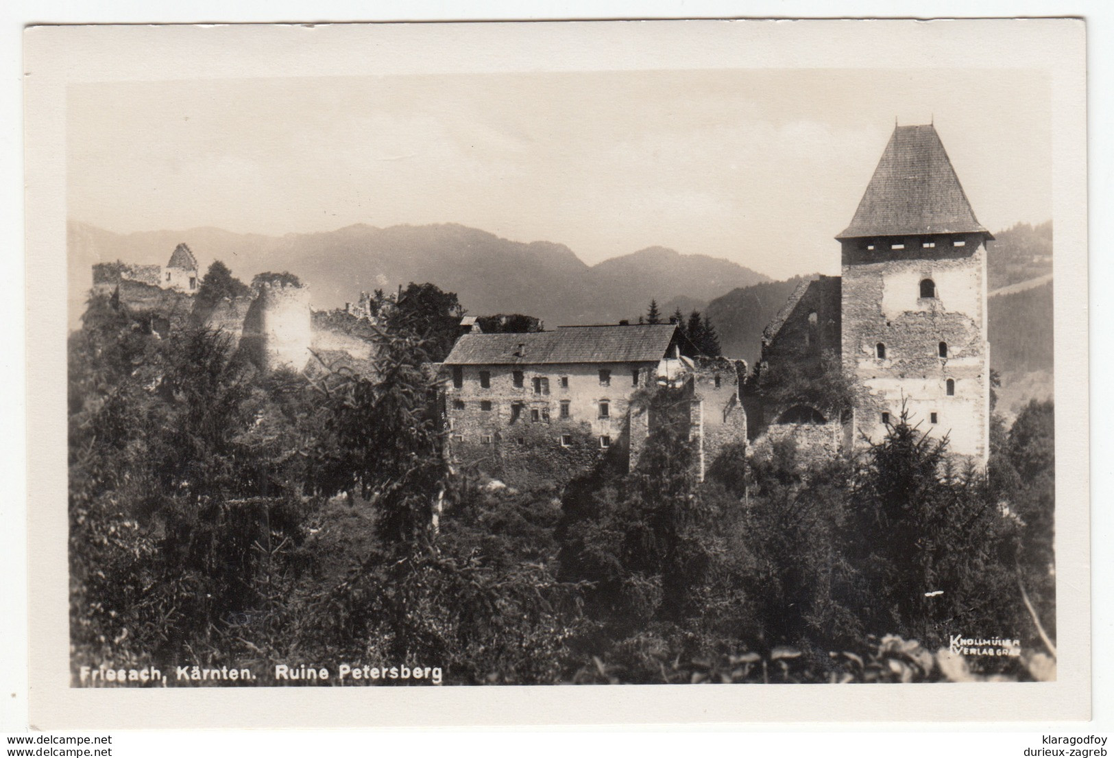 Friesach, Ruine Petersberg Old Postcard Unused B170810 - Friesach