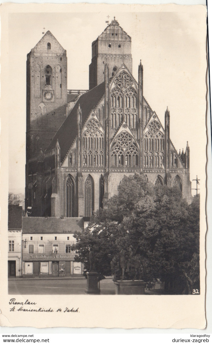 Prenzlau Old Postcard Travelled 1939 B170801 - Prenzlau