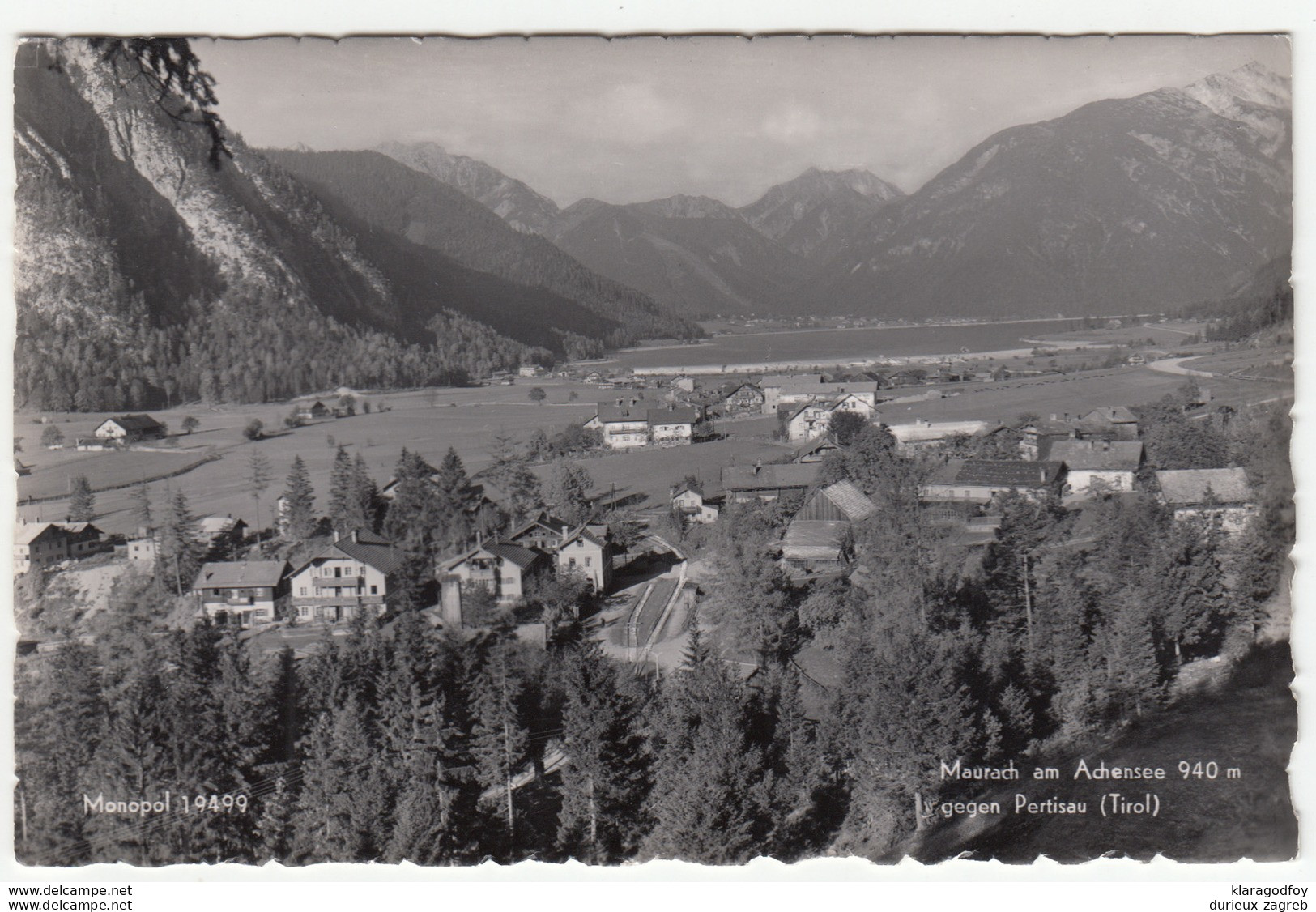 Maurach Am Achensee Old Postcard 1954 Unused B170720 - Pertisau
