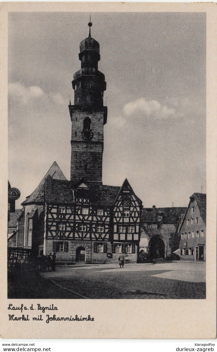 Lauf An Der Pegnitz Old Postcard Travelled 1944 B170720 - Lauf