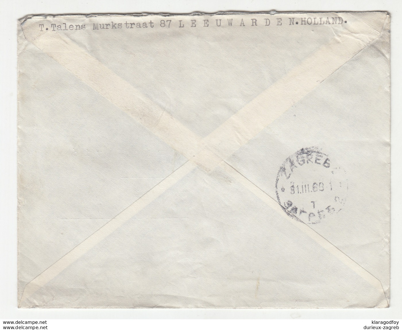 Netherlands, Europa-CEPT Stamps On Letter Cover Registered Travelled 1967 Leeuwarden To Zagreb B190320 - 1967
