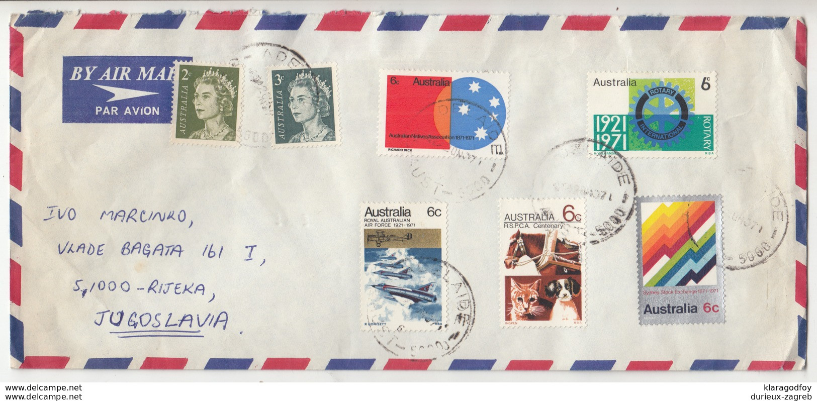 Australia, Letter Cover Travelled 1971 Adelaide Pmk B190320 - Covers & Documents