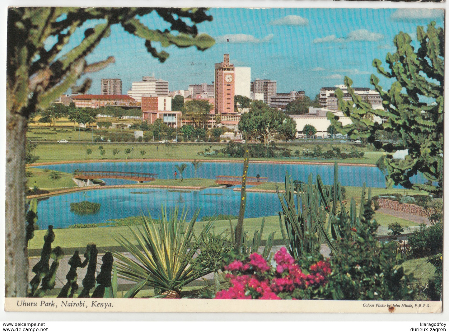 Nairobi, Uhuru Park Postcard Travelled 1975 B170925 - Kenya