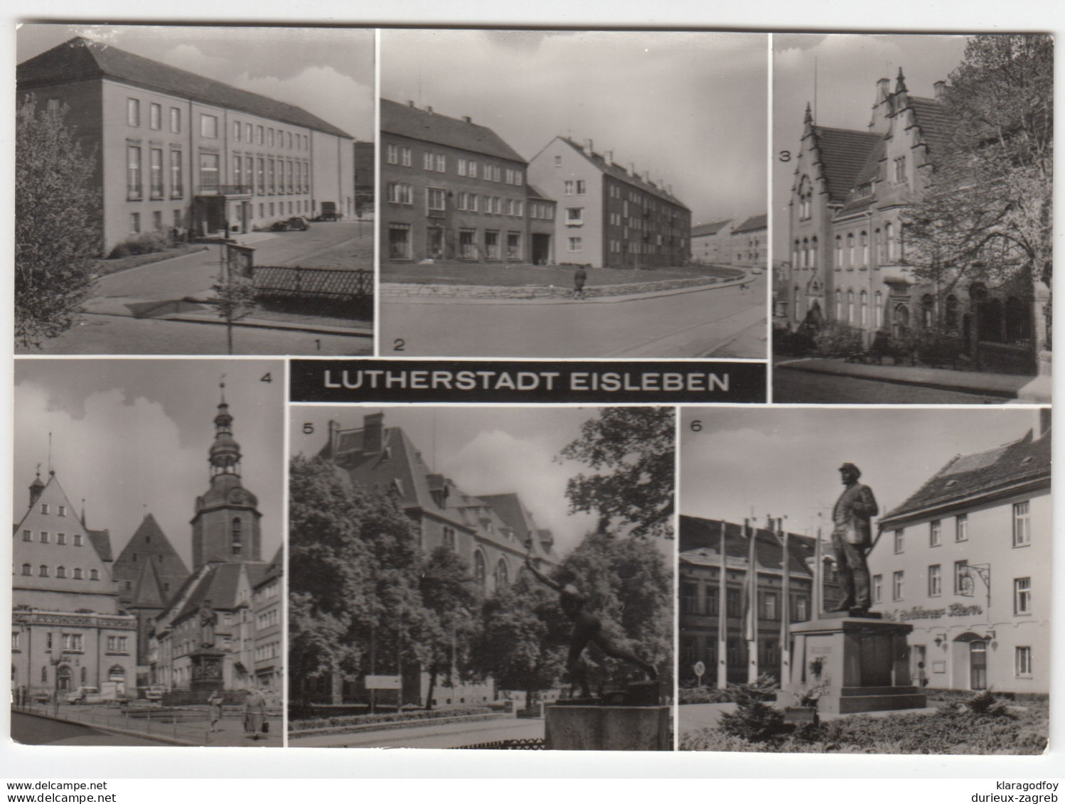 Lutherstadt Eisleben Landmarks Photopostcard Unused B170320 - Eisleben