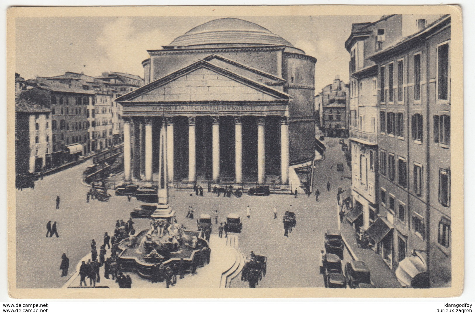 Roma, Pantheon Old Postcard Feldpost Travelled? B170320 - Pantheon