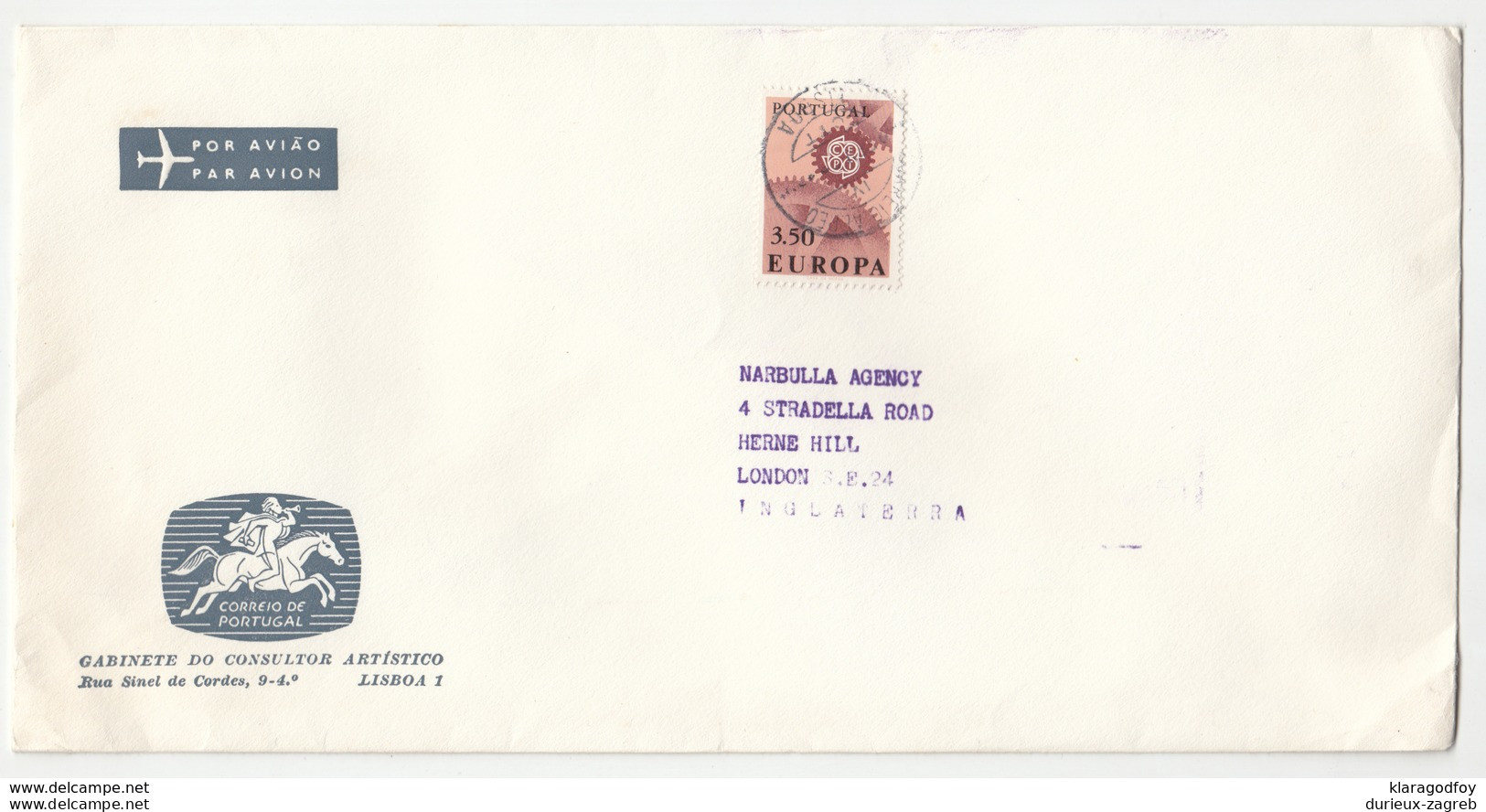 Portugal 2 Letter Covers With Europa CEPT Stamps Posted 196? To Germany B200320 - Brieven En Documenten