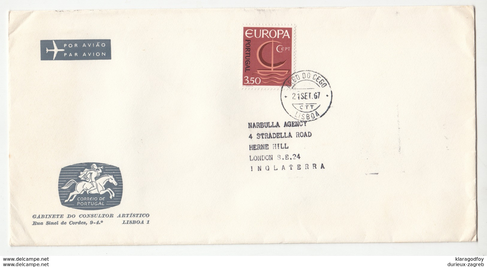 Portugal 2 Letter Covers With Europa CEPT Stamps Posted 196? To Germany B200320 - Storia Postale