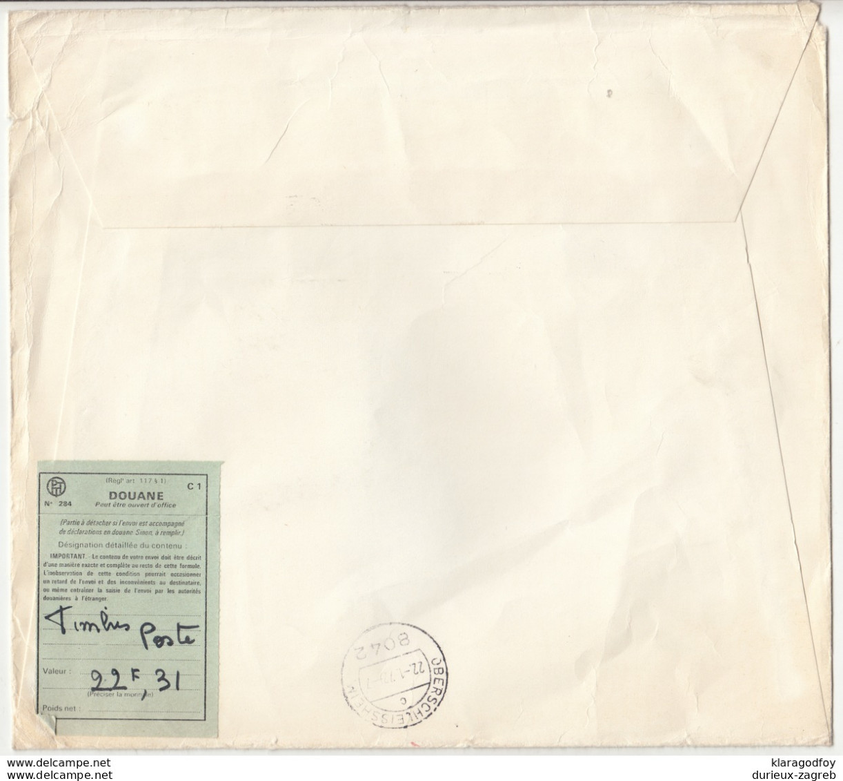 Monaco Letter Cover Posted Registered 1972 B200320 - Storia Postale