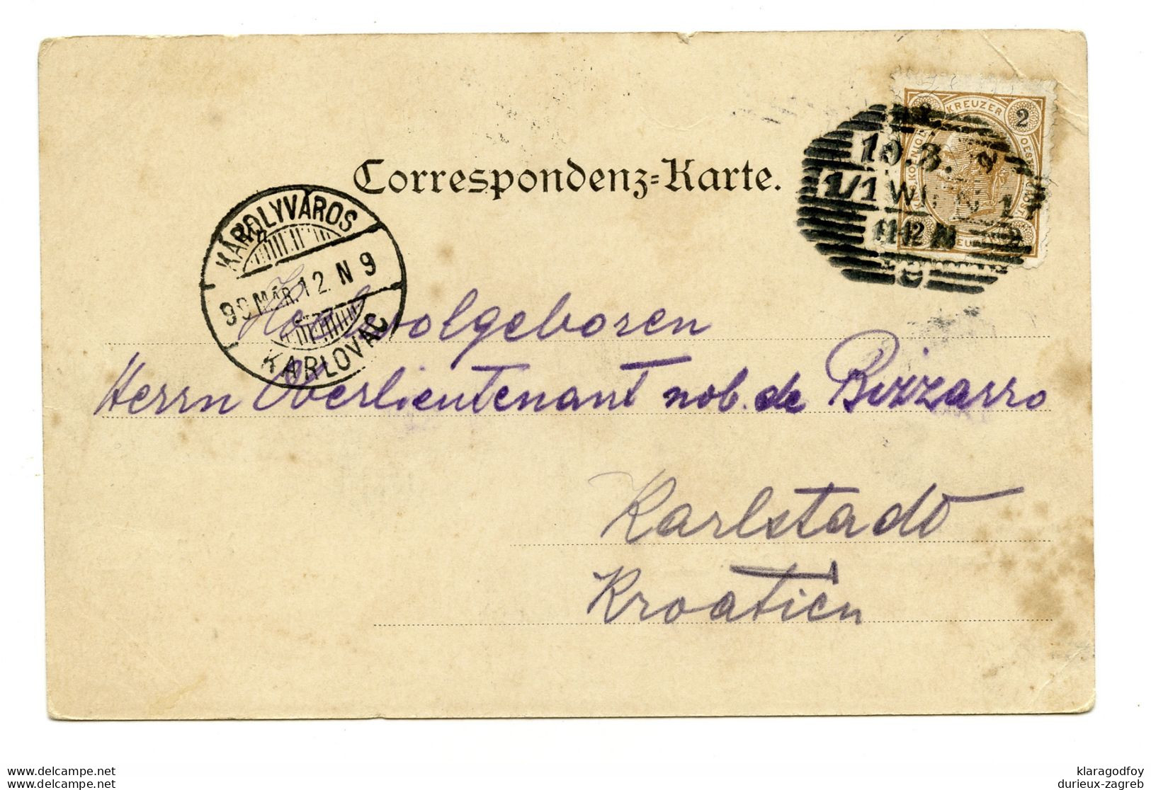Constantin-Hügel Im K.k. Prater Old Postcard Posted 1899 To Karlovac B200915 - Prater
