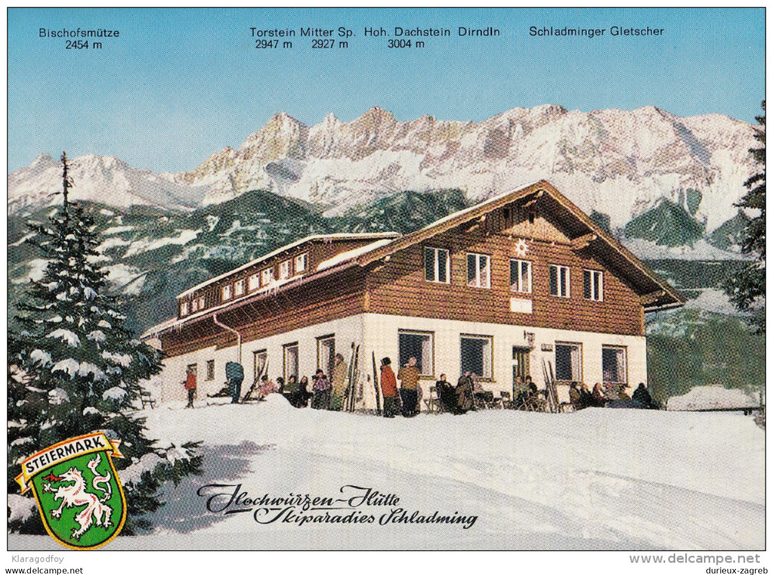 Schladming Old Postcard Travelled 1966 Bb151030 - Schladming