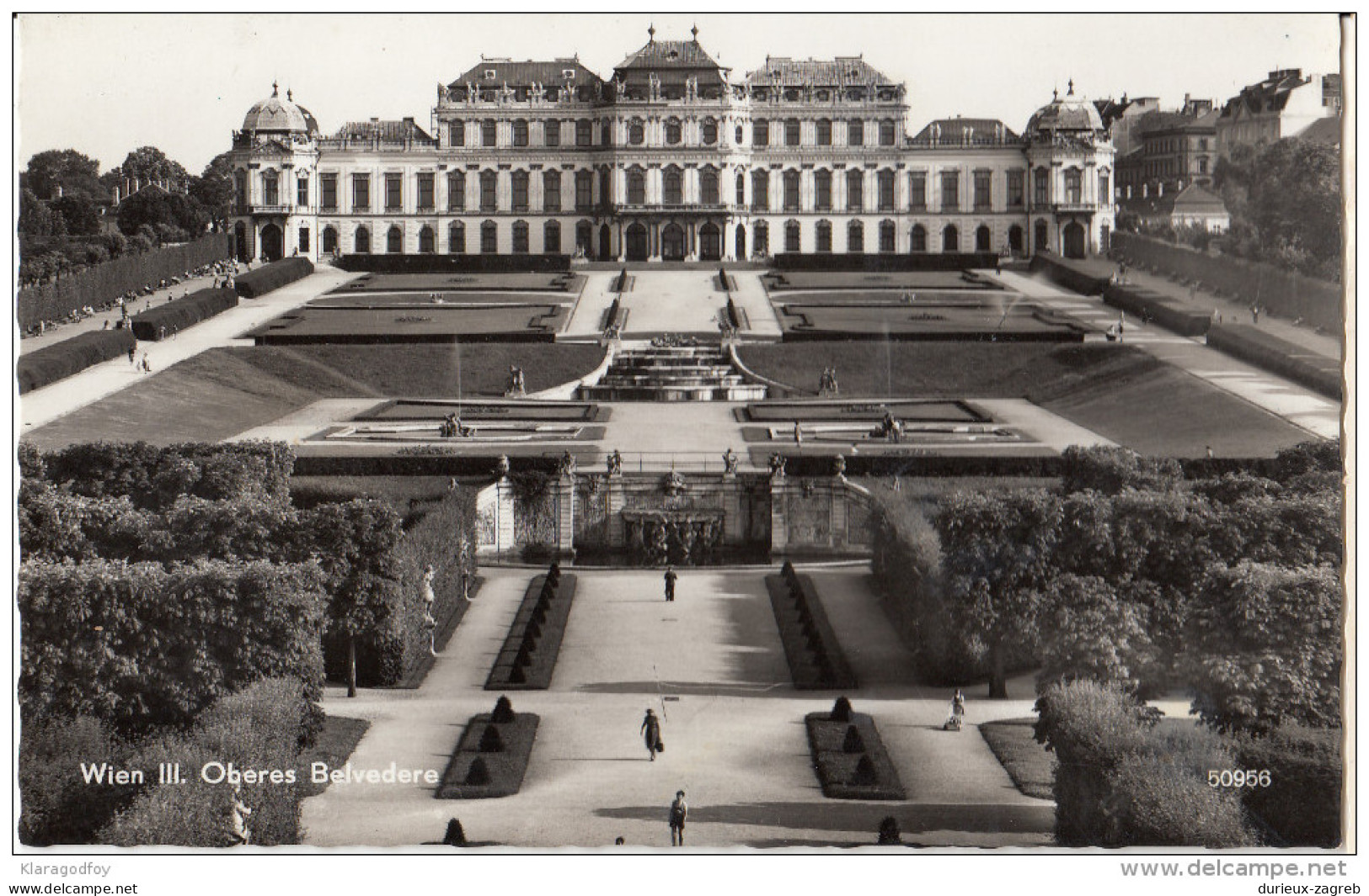 Upper Belvedere Old Postcard Travelled 1964 Bb151030 - Belvédère