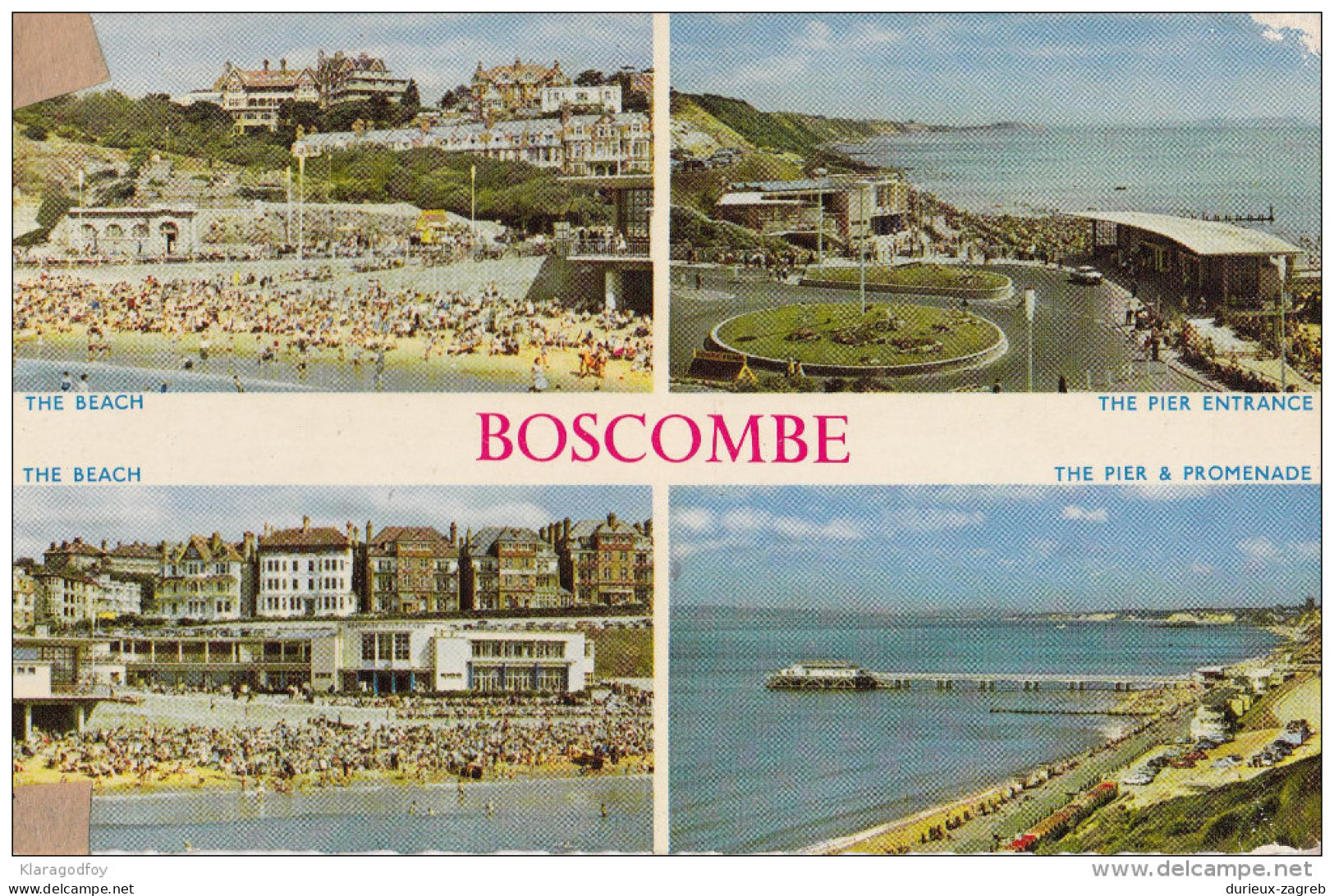 Boscombe Old Postcard Travelled 1964 Bb151030 - Bournemouth (depuis 1972)