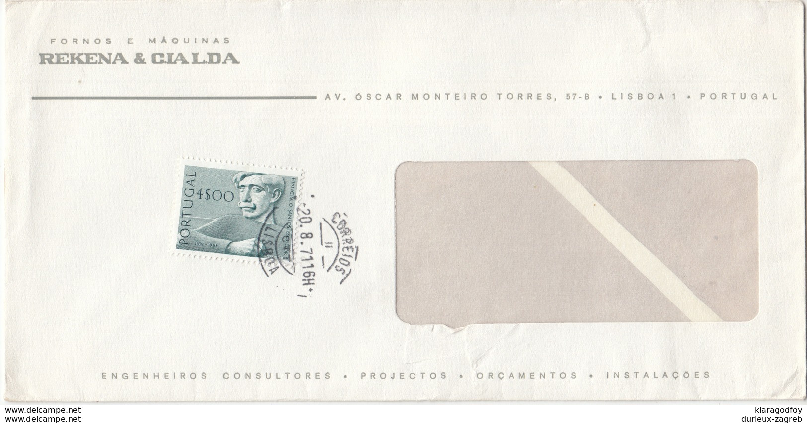 Rekena & Cia 4 Company Letter Covers Travelled B170925 - Briefe U. Dokumente