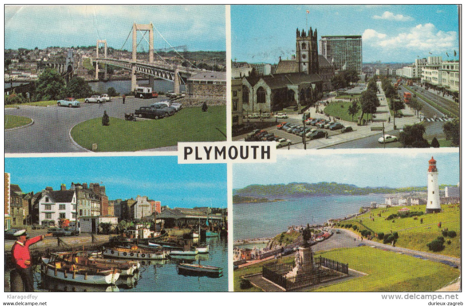 Plymouth Old Postcard Travelled 1975 Bb151030 - Plymouth