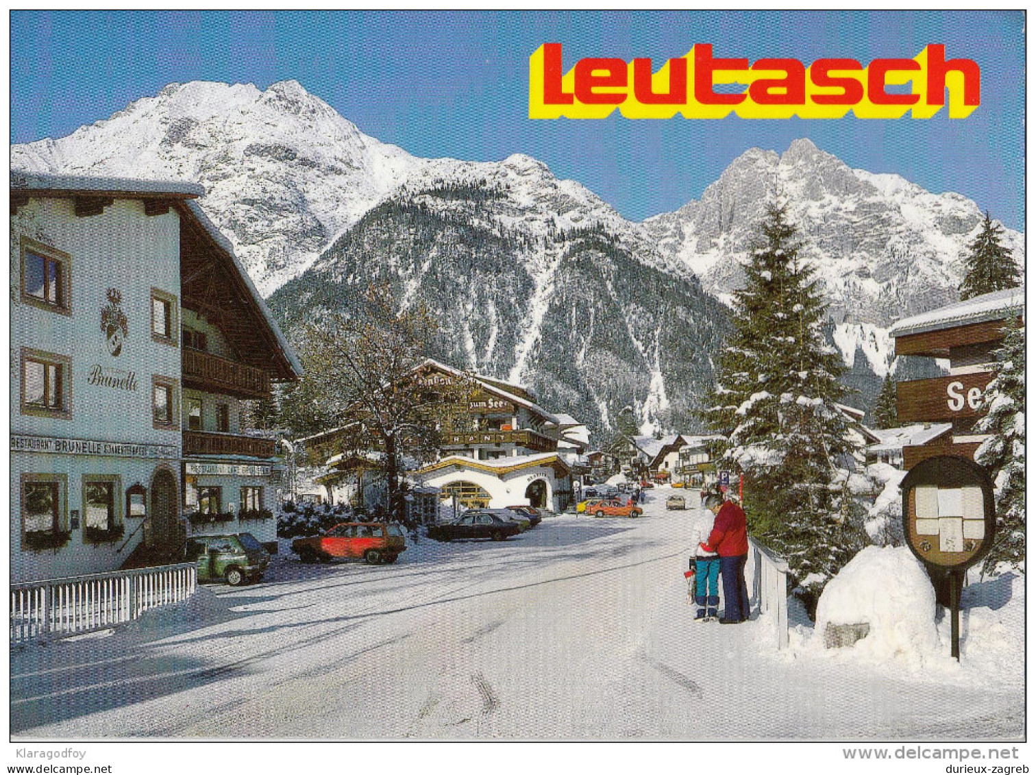 Leutasch Old Postcard Travelled 1994 Bb151030 - Leutasch