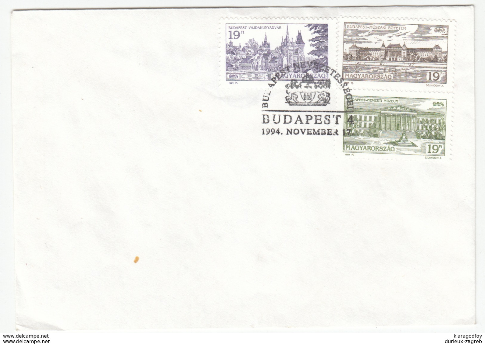 Hungary, Budapest Landscapes Stamps & Pmk 1994 Not Travelled B170330 - Covers & Documents