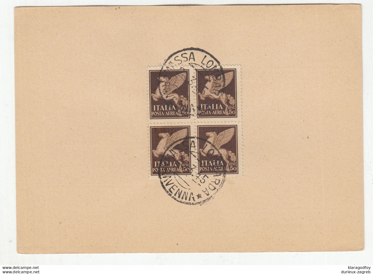 Italy/RSI 16 German feldpost postcards with Massa Lombarda 26.3.45. postmarked stamps on the back  not posted