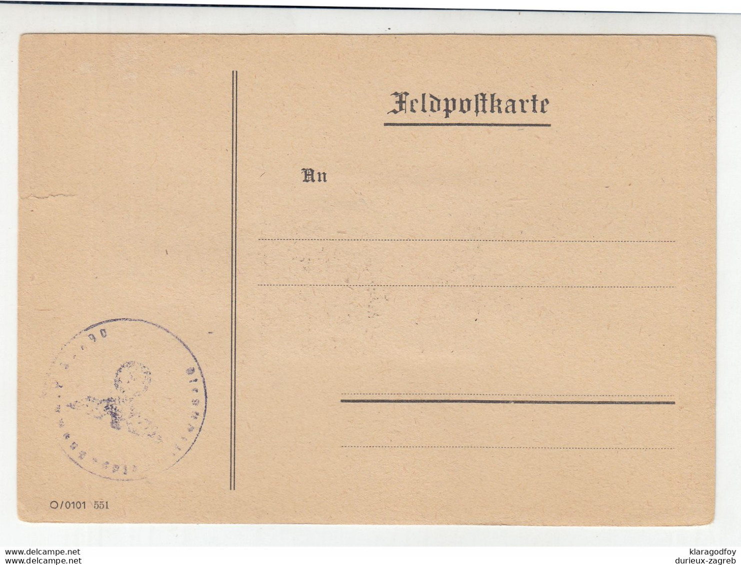 Italy/RSI 16 German feldpost postcards with Massa Lombarda 26.3.45. postmarked stamps on the back  not posted