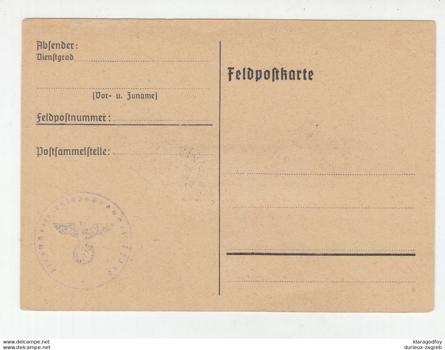 Italy/RSI 16 German feldpost postcards with Massa Lombarda 26.3.45. postmarked stamps on the back  not posted