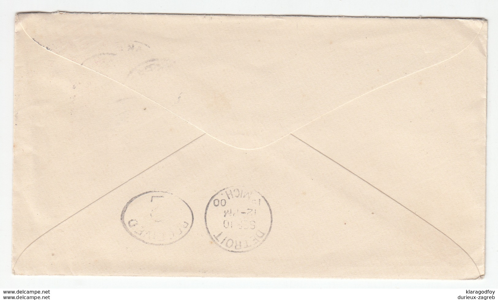 USA, Postal Stationery Letter Cover Travelled 1900 To Detroit B180122 - ...-1900