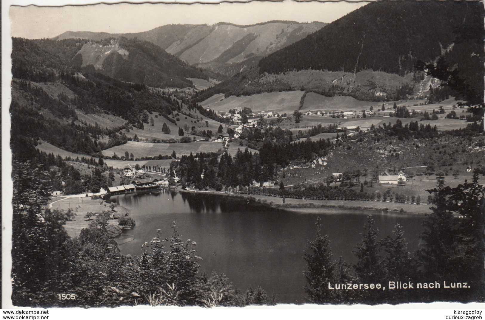 Lunz Am See Old Postcard Travelled 1958 Lunz Am See Pmk B170605 - Lunz Am See