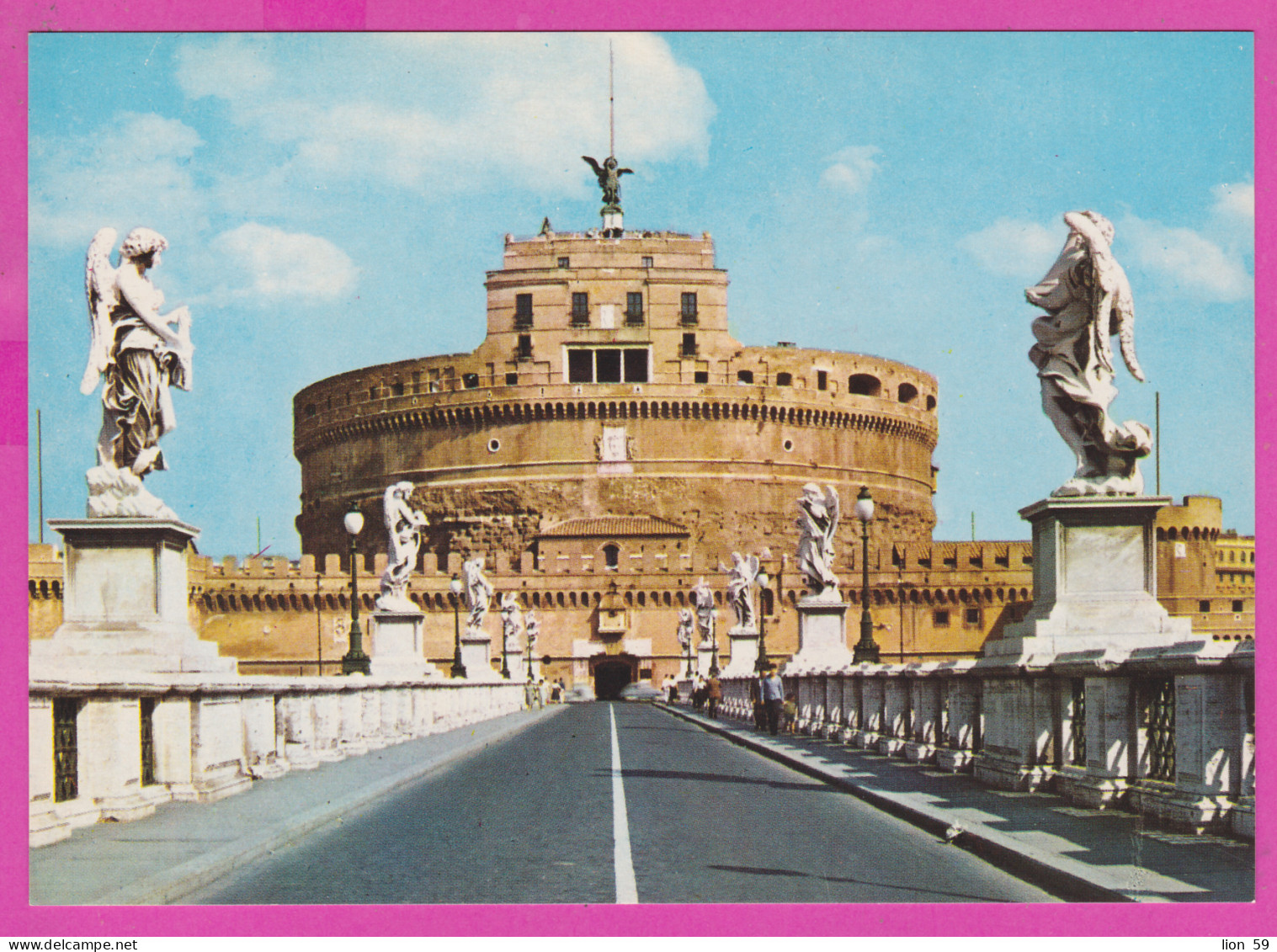 298104 / Italy  Roma (Rome) - Sant Angelo Bridge And Castle Statue Ponte E Castel S. Angelo PC # 359 Italia Italie - Castel Sant'Angelo