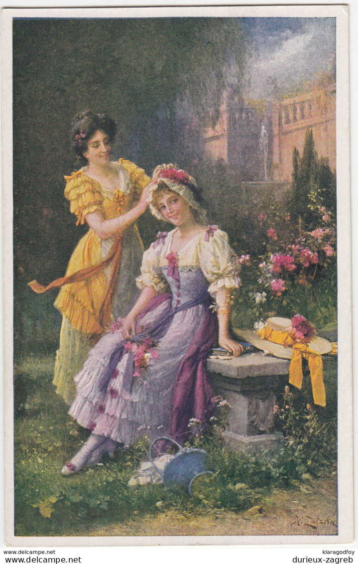 "Schmücke Mich" By Hans Zatzka Vintage Postcard Unused B170501 - Zatzka