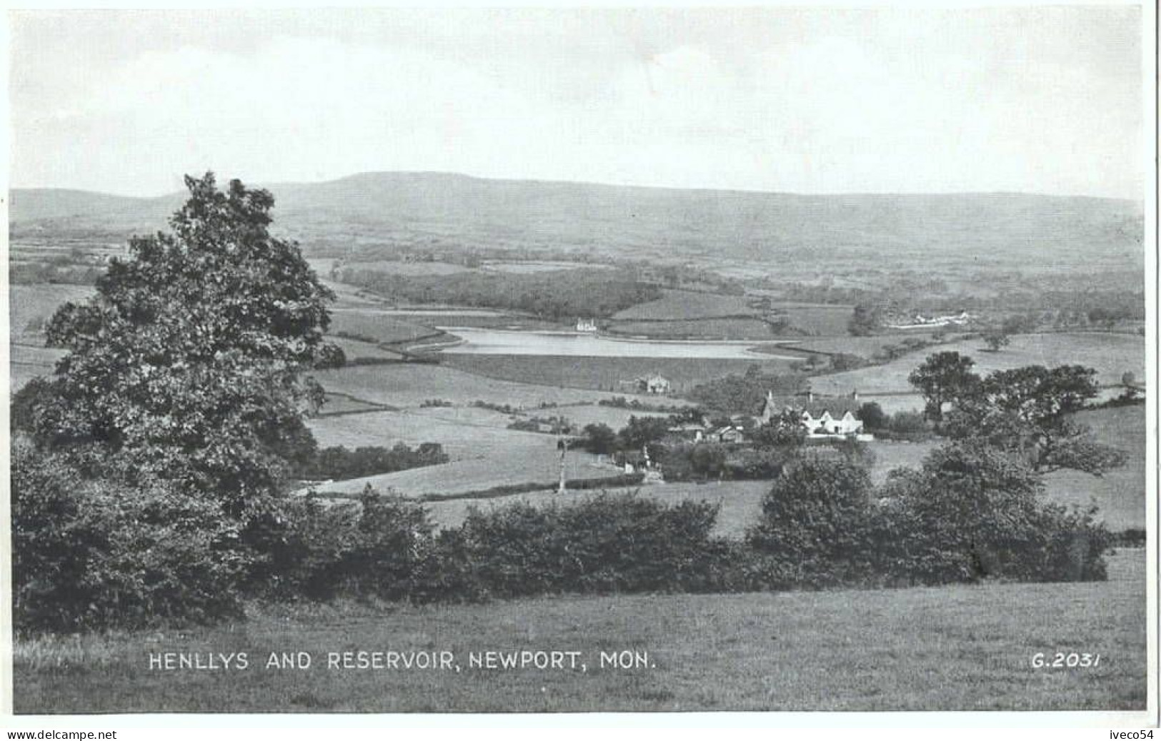 Newport Mon . " Henllys And Reservoir    " - Monmouthshire