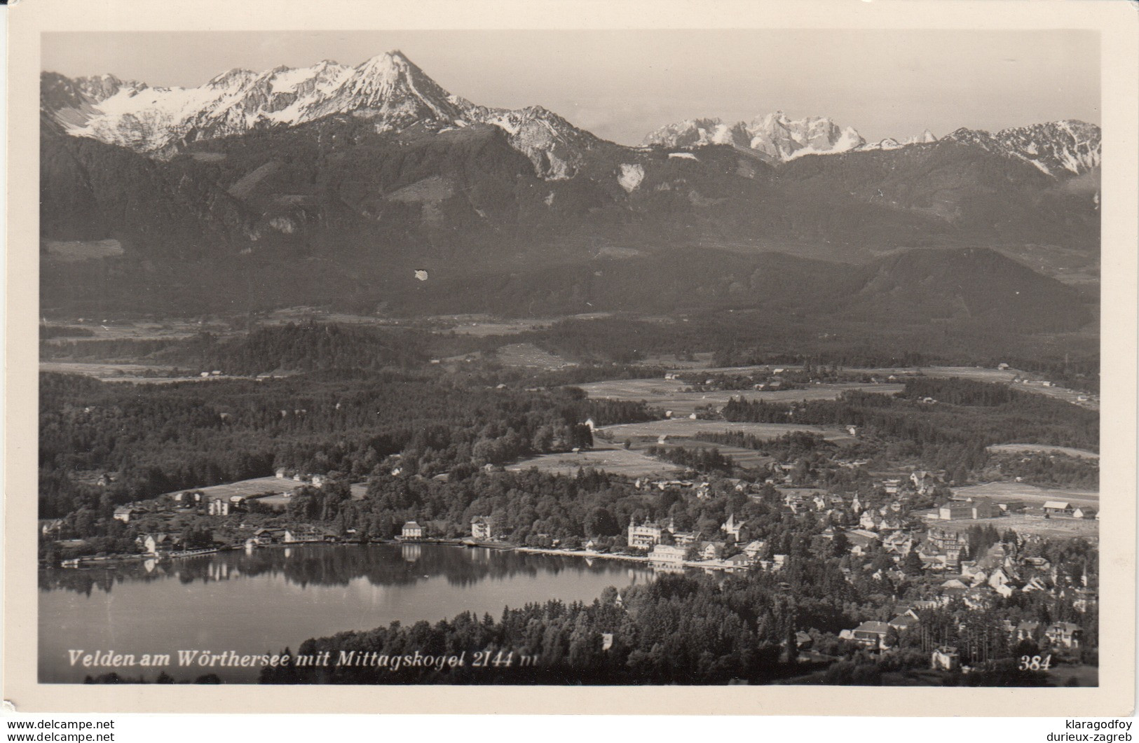 Velden Am Wörthersee And Mittagskogel Old Postcard Unused B170602 - Velden