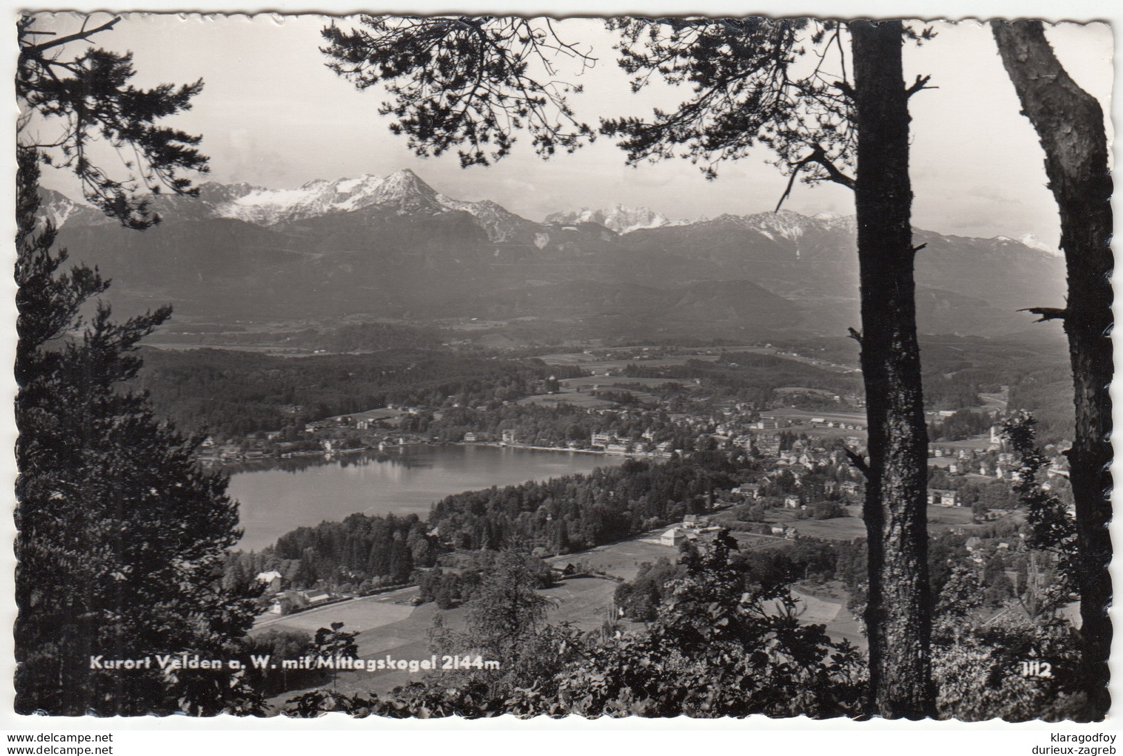 Velden Am Wörthersee And Mittagskogel Old Postcard Unused B170602 - Velden