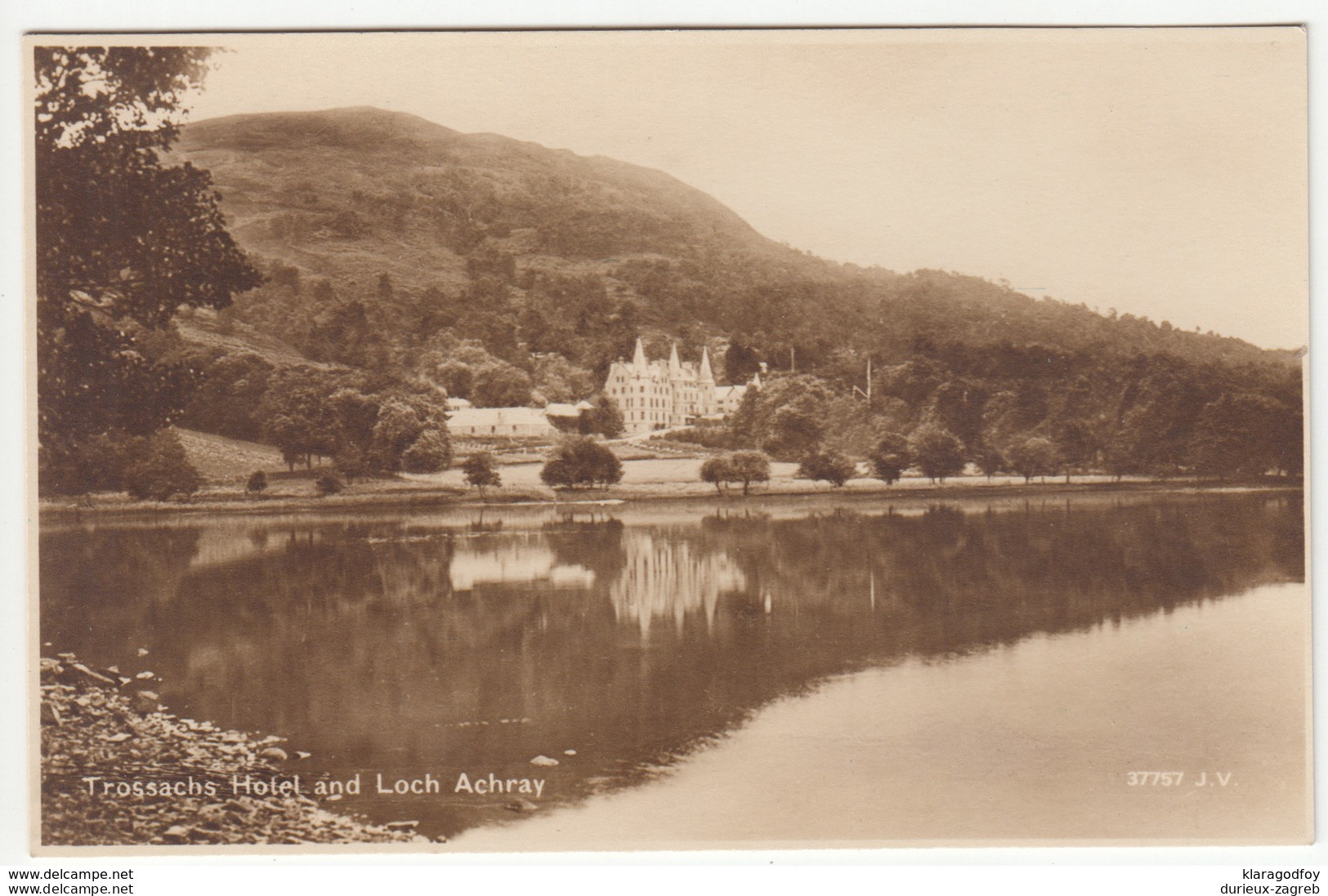 Trossachs Hotel And Loch Achray Old Postcard Unused B170602 - Stirlingshire