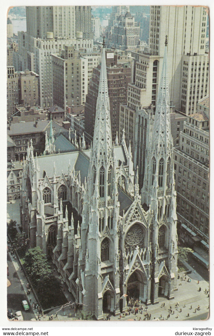 St. Patrick's Cathedral (Manhattan) Postcard Travelled 1953 B170530 - Chiese