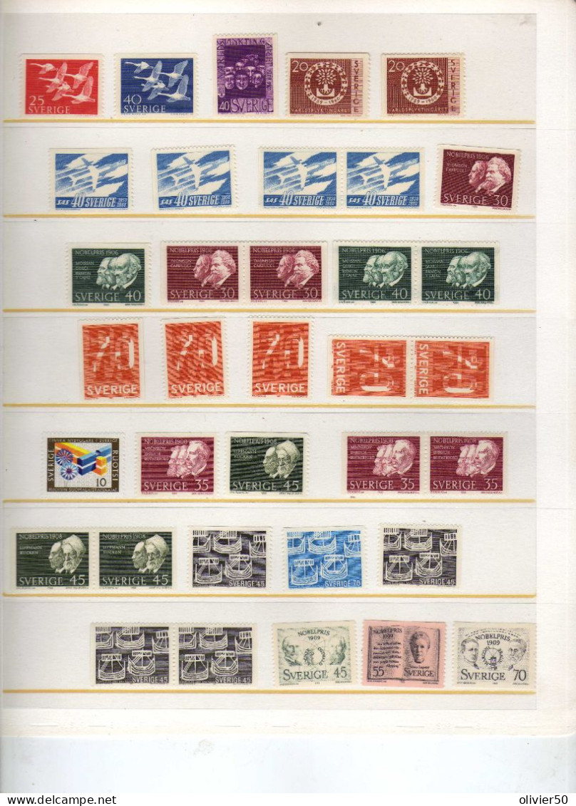 Suede - (1956-67) - Prix Nobel - Evenements -  - Neufs** - MNH - Unused Stamps