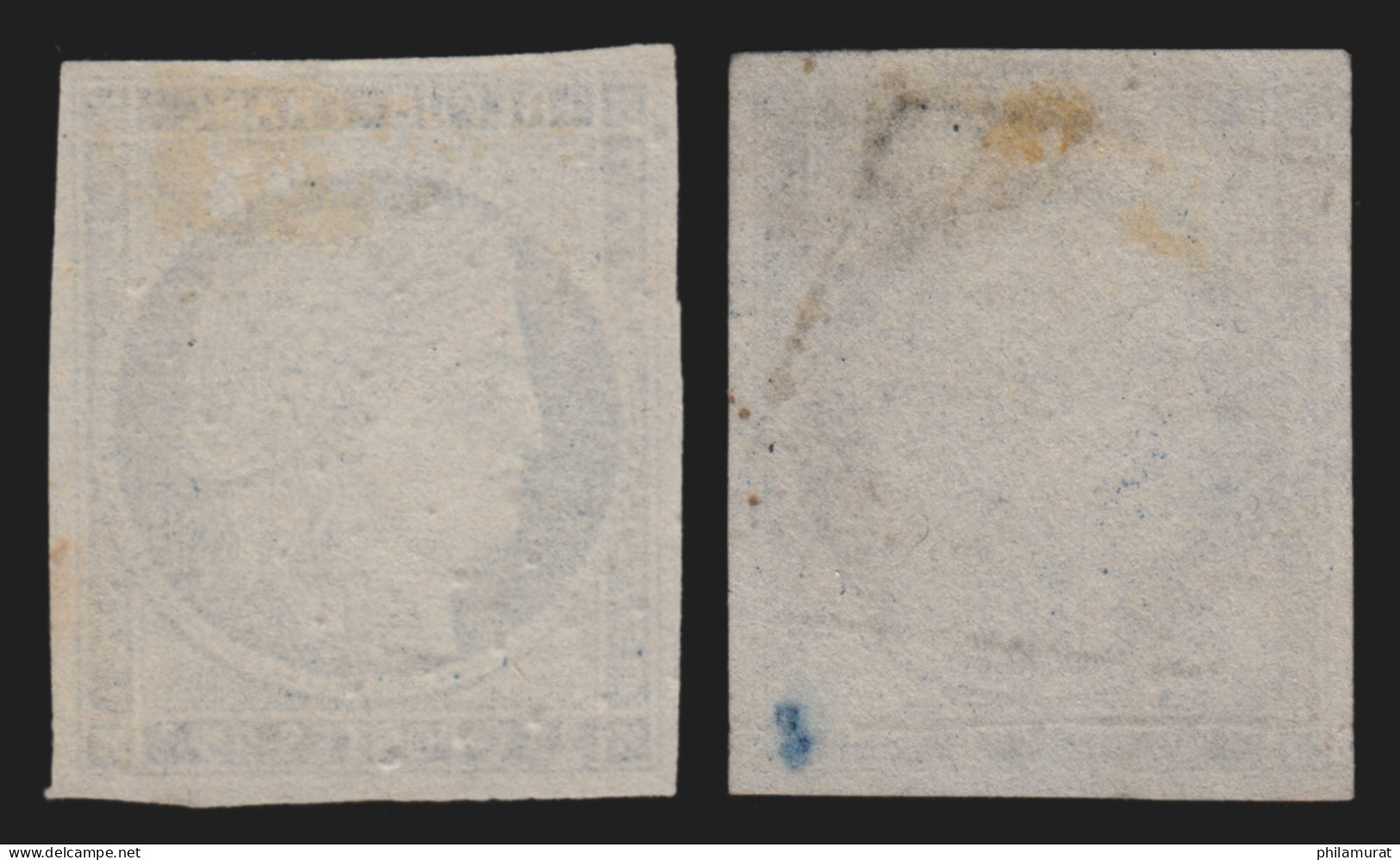 N°4/4a, Cérès 1850, 25c Bleu En 2 Jolies Nuances, Oblitérés - TB - 1849-1850 Ceres