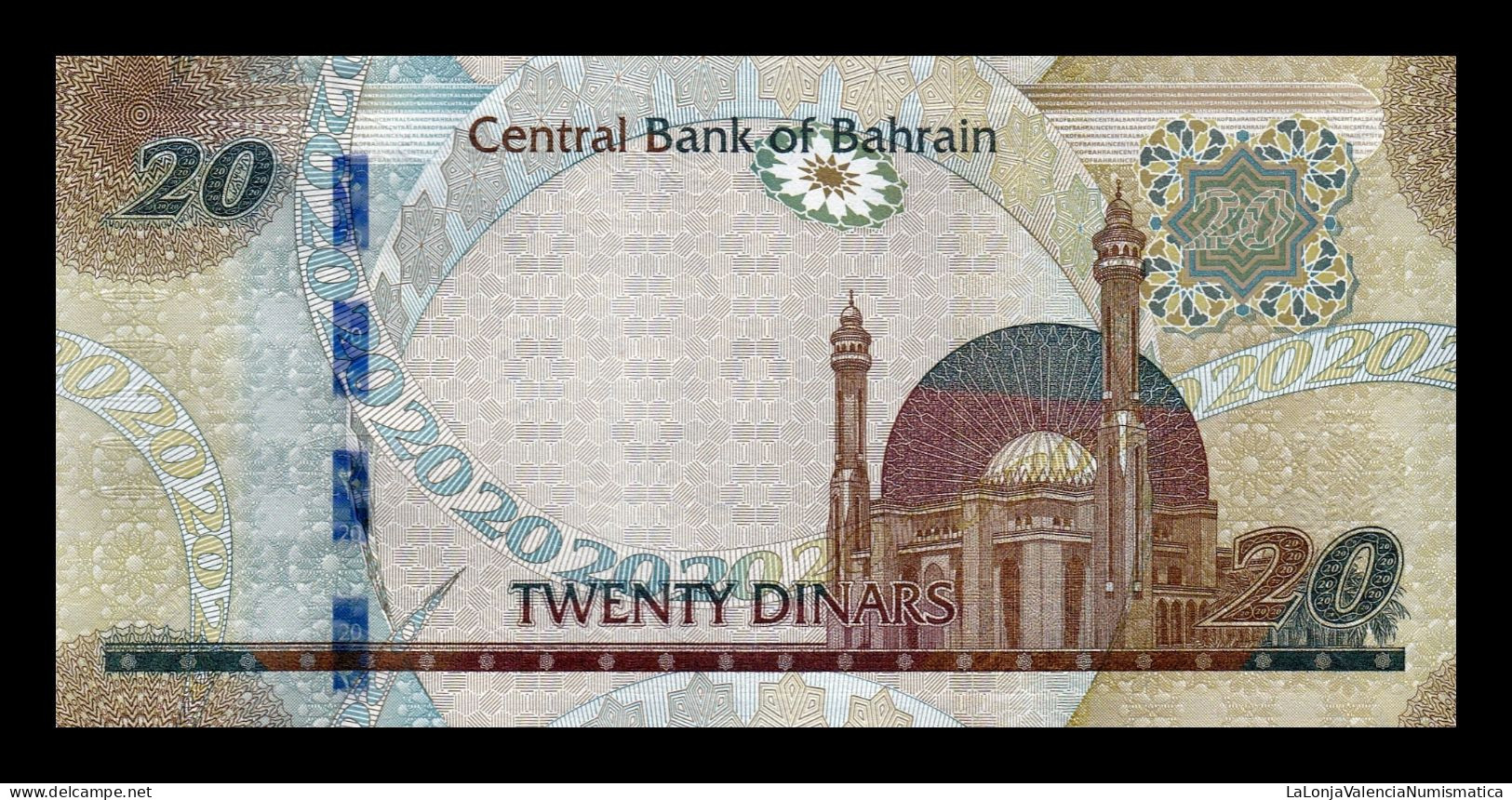 Baréin Bahrain 20 Dinares L. 2006 (2016) Pick 34a Sc Unc - Bahrain