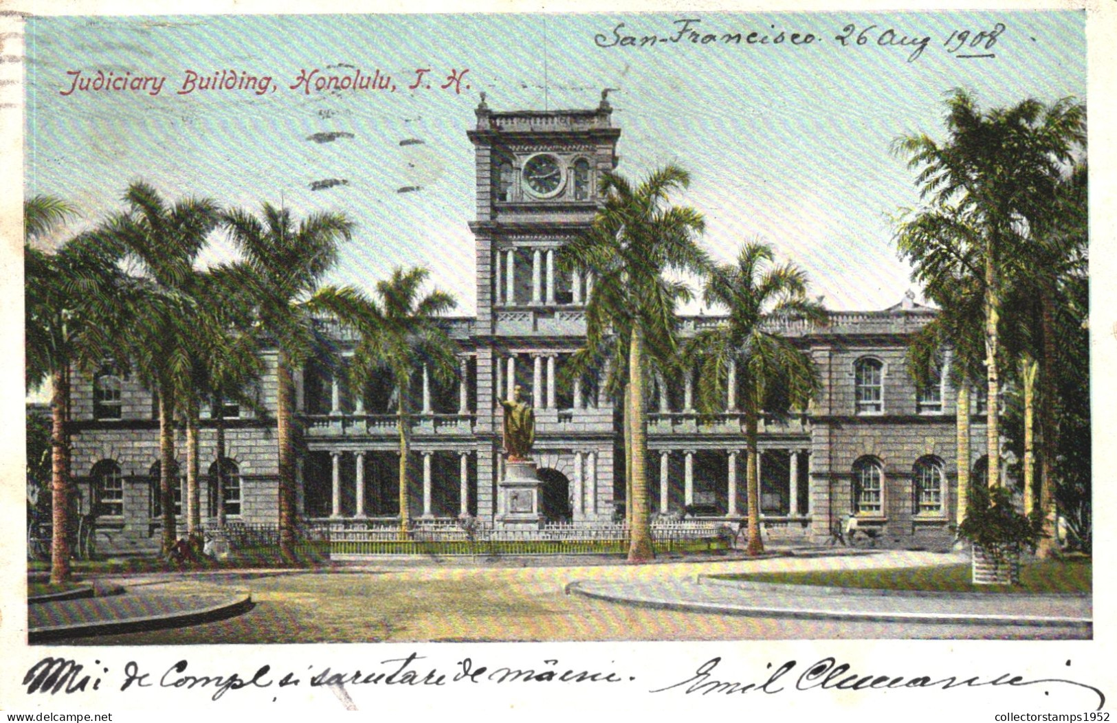 UNITED STATES, HAWAII, HONOLULU, JUDICIARY BUILDING, STATUE, MONUMENT - Honolulu