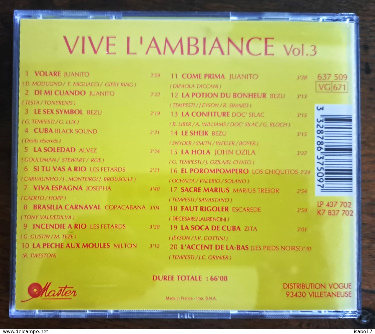 Vive L'Ambiance Vol.3 - Compilaties