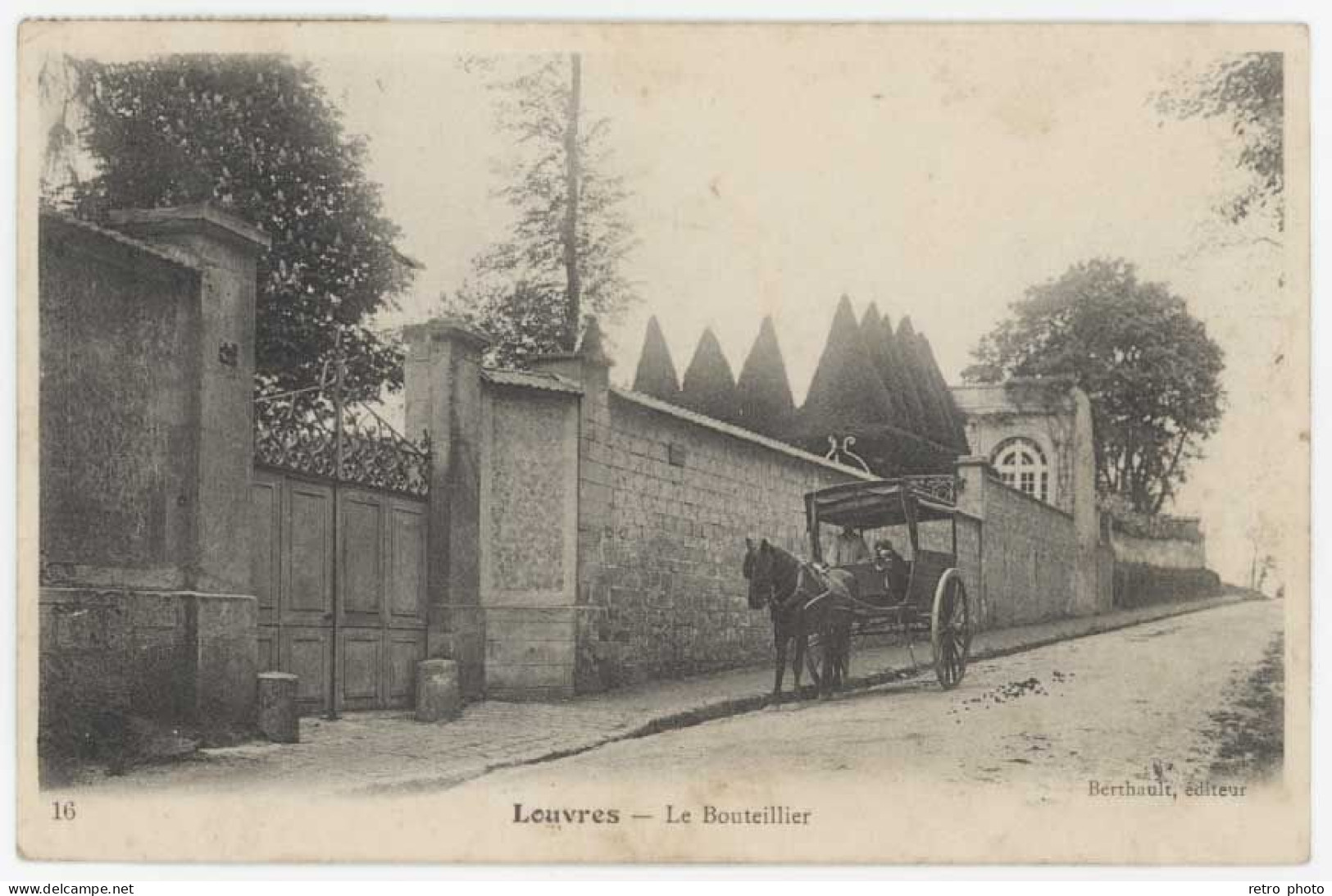 Cpa Louvres - Le Bouteiller  (attelage) - Louvres