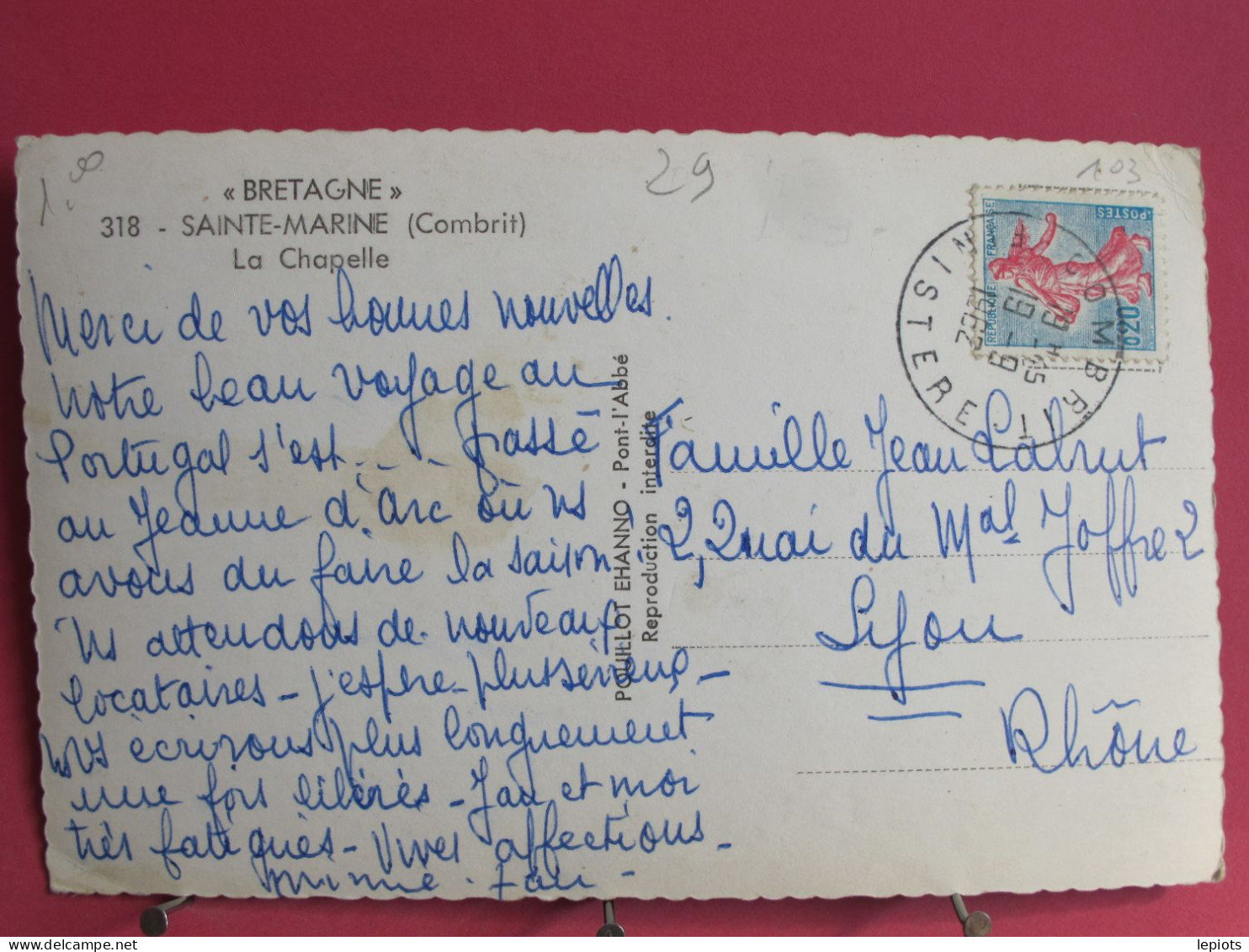 29 - Sainte Marine - Combrit - La Chapelle - 1962 - Combrit Ste-Marine