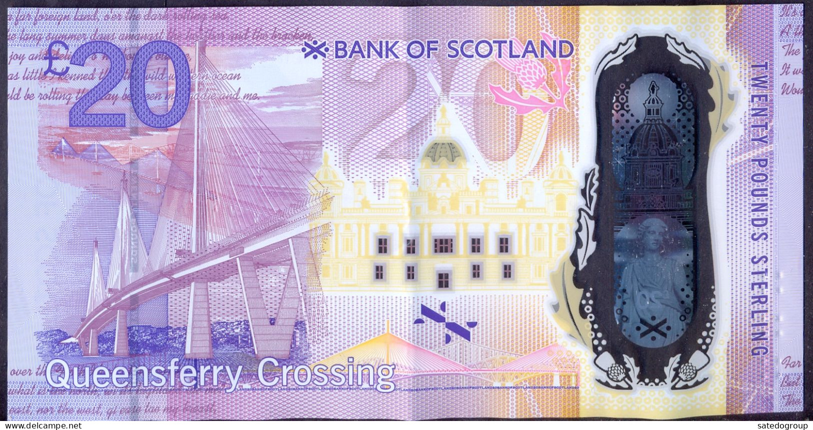 Scotland 20 Pounds 2019 VF P- W134 (2) < Bank Of Scotland > Queensferry Crossing - 20 Pounds