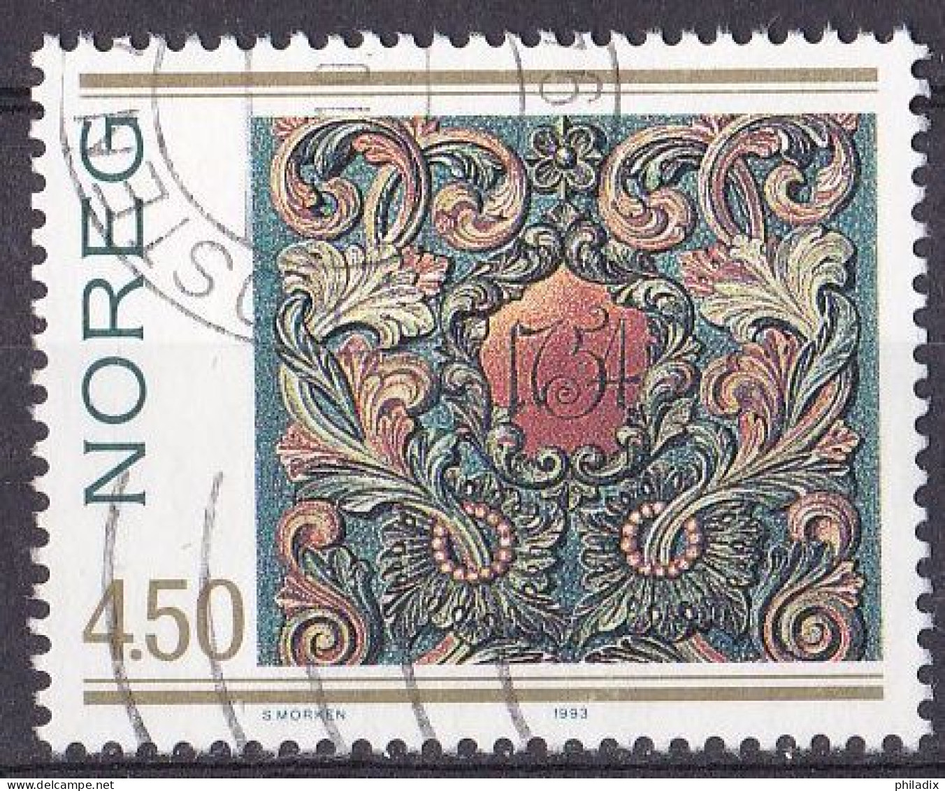 Norwegen Marke Von 1993 O/used (A3-36) - Gebraucht