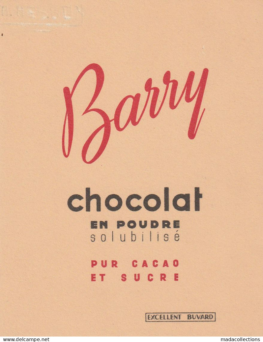 Buvard - Chocolat En Poudre Barry - Cocoa & Chocolat