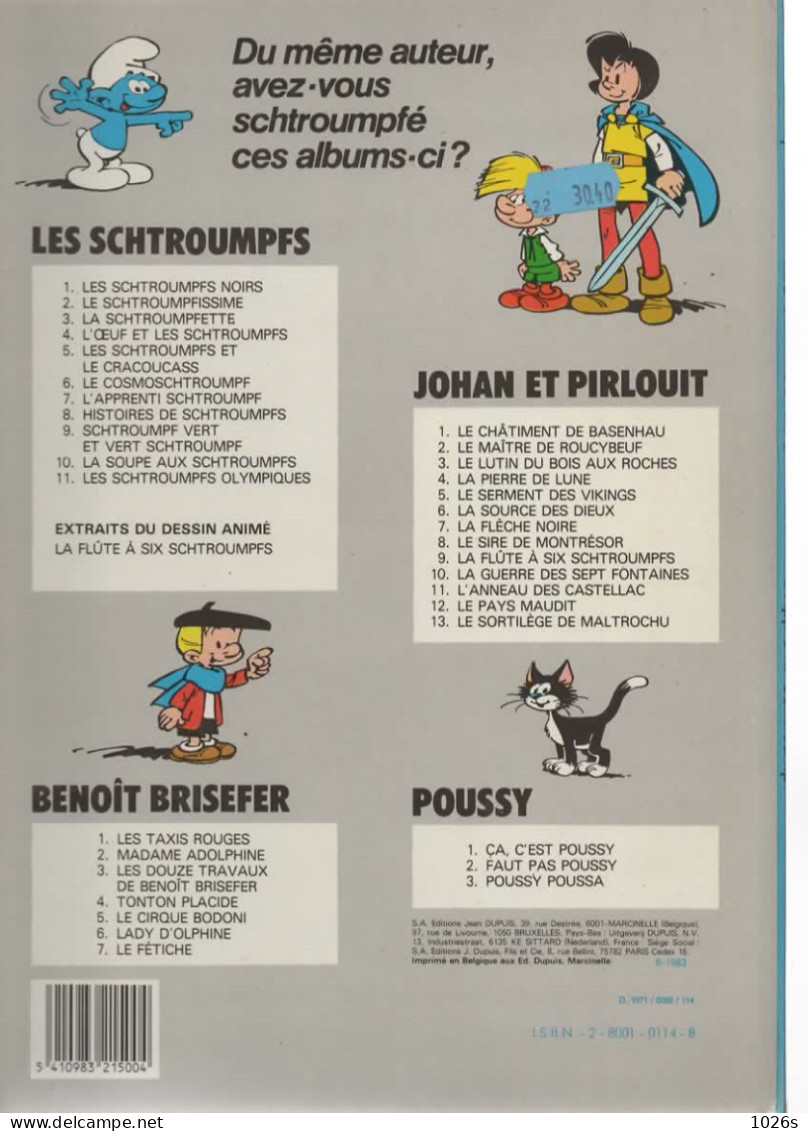 B.D. L'APPRENTI SCHTROUMPF - PIEGES A  SCHTROUMPFS & ROMEOS ET SCHTROUMPFETTE  - 1977 - Schtroumpfs, Les